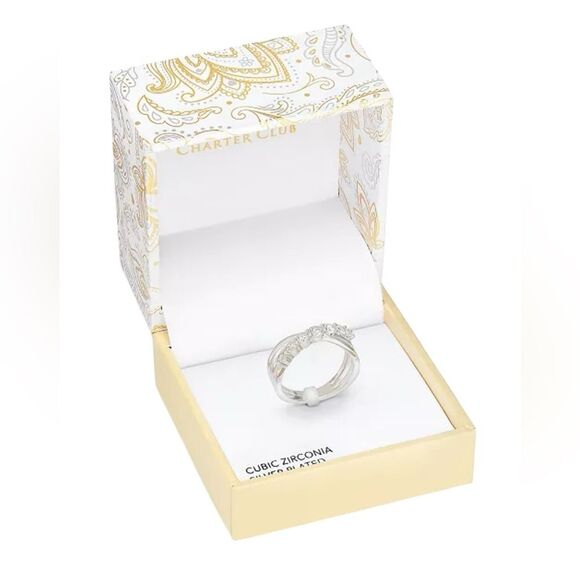 Charter Club Silver tone Ring size 11 - Picture 1 of 8